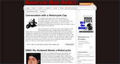 Desktop Screenshot of motorcycleriderbasics.com