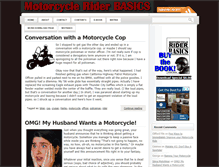Tablet Screenshot of motorcycleriderbasics.com